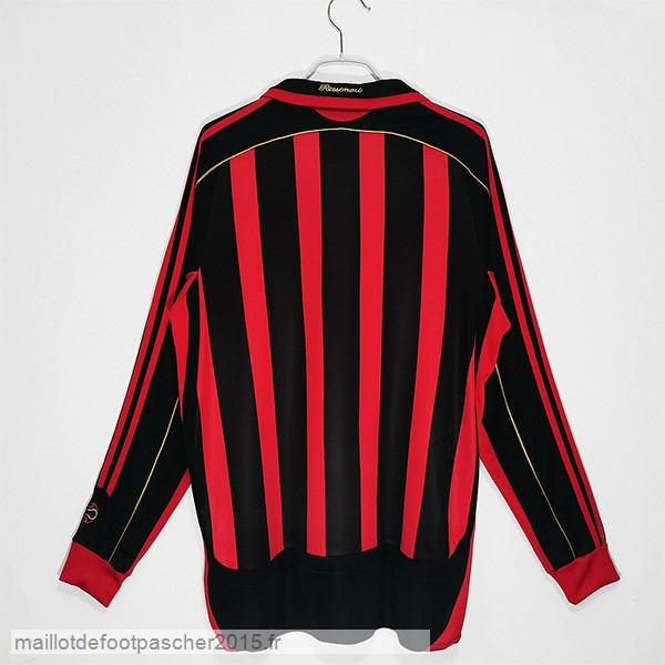 Maillot Foot Achat Domicile Maillot Manches Longues AC Milan Rétro 2006 2007 Rouge