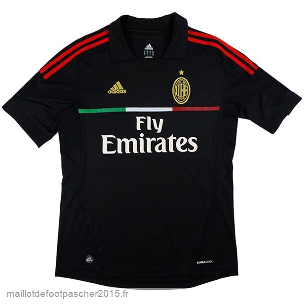 Maillot Foot Achat Third Maillot AC Milan Rétro 2011 2012 Noir