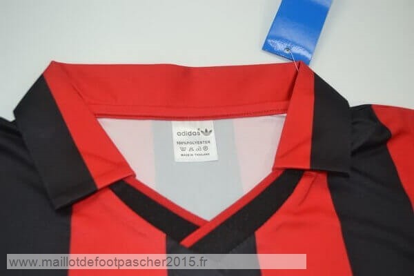 Maillot Foot Achat Domicile Maillot AC Milan Rétro 1990 1991 Rouge