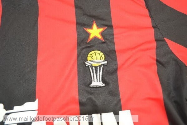 Maillot Foot Achat Domicile Maillot AC Milan Rétro 1990 1991 Rouge