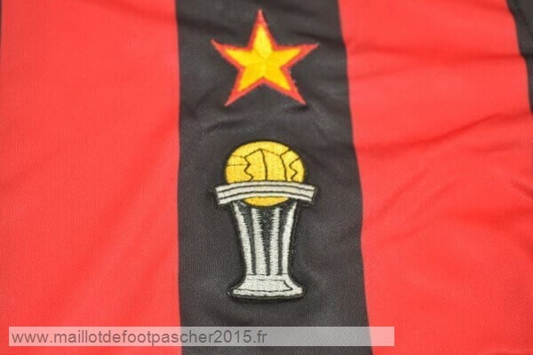 Maillot Foot Achat Domicile Maillot AC Milan Rétro 1990 1991 Rouge