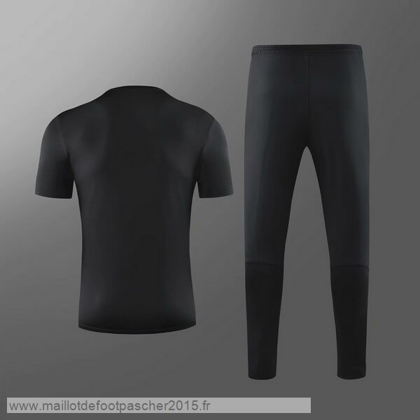Maillot Foot Achat Entrainement Conjunto Completo AC Milan 2019 2020 Noir Rouge