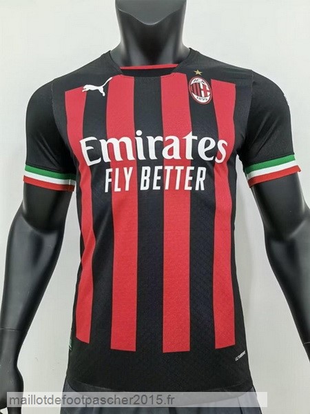 Maillot Foot Achat Thailande Domicile Joueurs Maillot AC Milan 2022 2023 Rouge