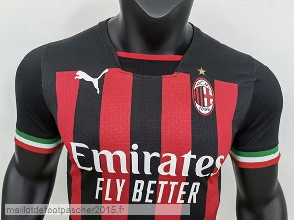Maillot Foot Achat Thailande Domicile Joueurs Maillot AC Milan 2022 2023 Rouge