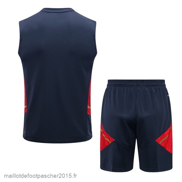 Maillot Foot Achat Entrainement Sans Manches Ensemble Complet Ajax 2022 2023 Bleu Rouge