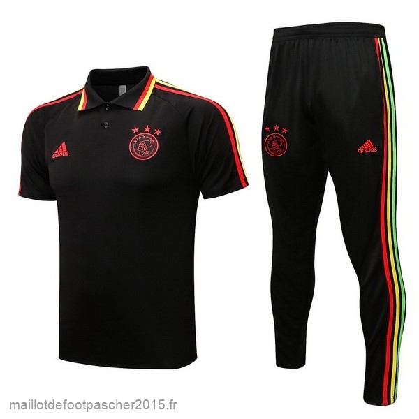 Maillot Foot Achat Ensemble Complet Polo Ajax 2021 2022 Noir