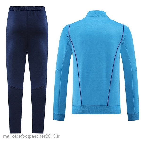 Maillot Foot Achat Ensemble Complet Ensemble longue fermeture éclair vêtements De Sport Argentine 2022 I Bleu