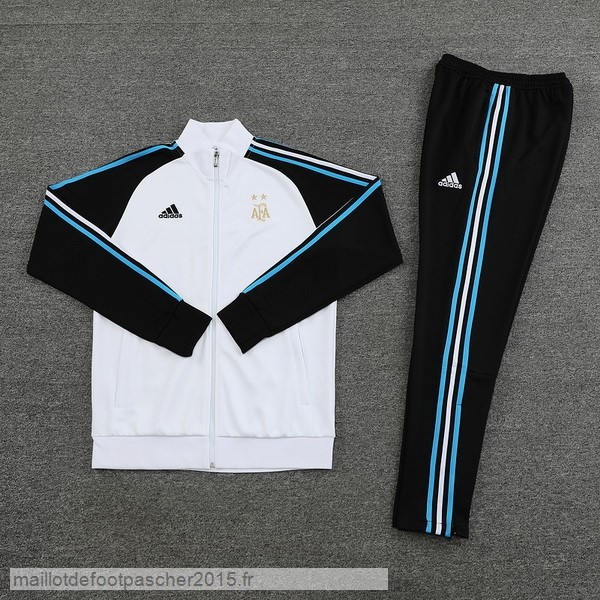 Maillot Foot Achat Ensemble Complet Ensemble longue fermeture éclair vêtements De Sport Argentine 2022 Noir Blanc