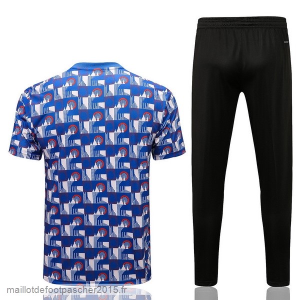 Maillot Foot Achat Entrainement Ensemble Complet Arsenal 2022 2023 Bleu Noir Vert