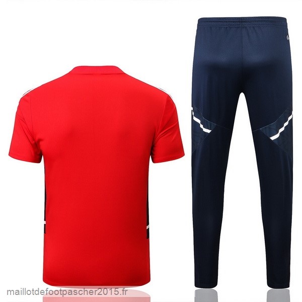 Maillot Foot Achat Entrainement Ensemble Complet Arsenal 2022 2023 Rouge Bleu Blanc
