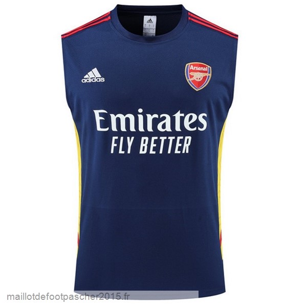 Maillot Foot Achat Entrainement Sans Manches Arsenal 2022 2023 Bleu