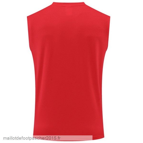 Maillot Foot Achat Entrainement Sans Manches Arsenal 2022 2023 Rouge Blanc Bleu