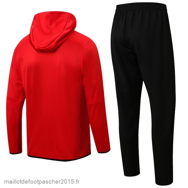 Maillot Foot Achat Sweat Shirt Capuche Atlético Madrid 2022 2023 Rouge Noir