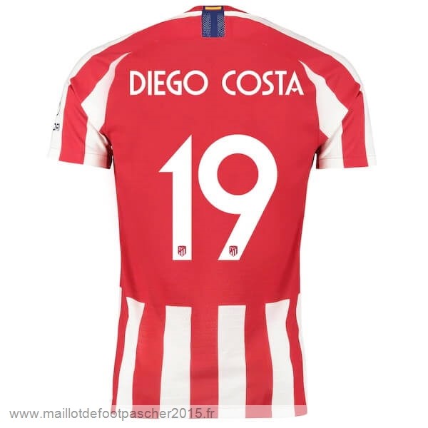 Maillot Foot Achat NO.19 Diego Domicile Costa Maillot Atlético Madrid 2019 2020 Rouge