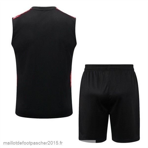 Maillot Foot Achat Entrainement Sans Manches Ensemble Complet Bayern Munich 2022 2023 Noir I Rouge