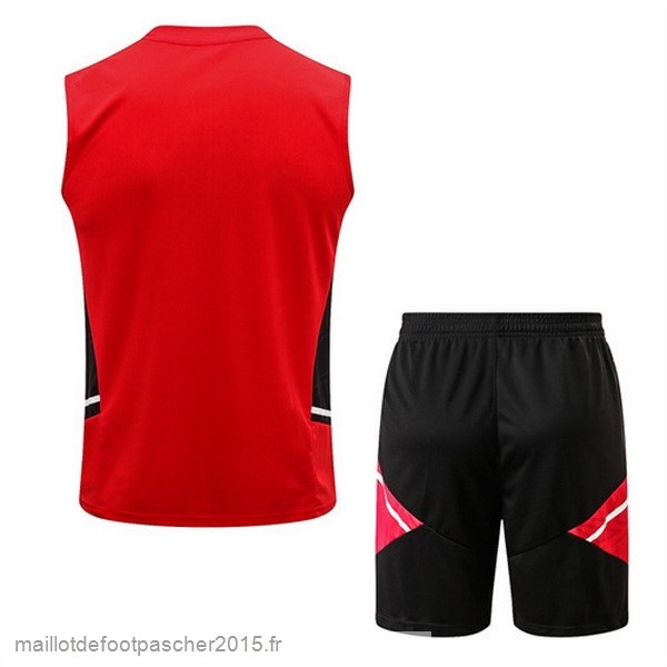 Maillot Foot Achat Entrainement Sans Manches Ensemble Complet Bayern Munich 2022 2023 Rouge I Noir