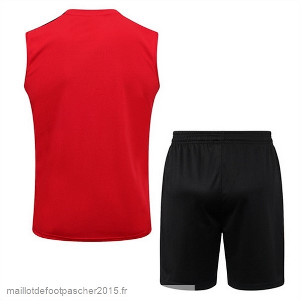Maillot Foot Achat Entrainement Sans Manches Ensemble Complet Bayern Munich 2022 2023 Rouge Noir