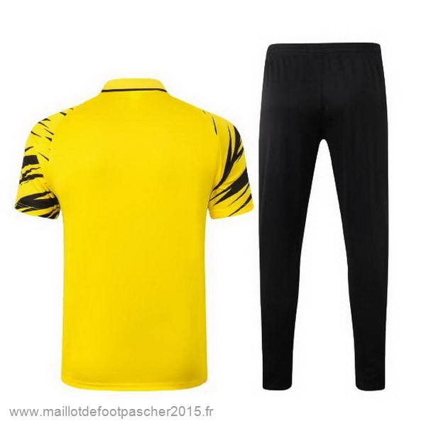 Maillot Foot Achat Ensemble Complet Polo Borussia Dortmund 2020 2021 Jaune Noir