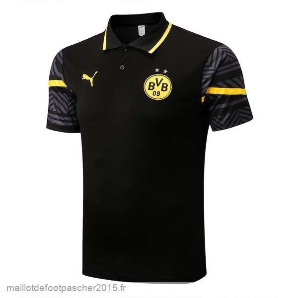 Maillot Foot Achat Polo Borussia Dortmund 2022 2023 Noir I Jaune