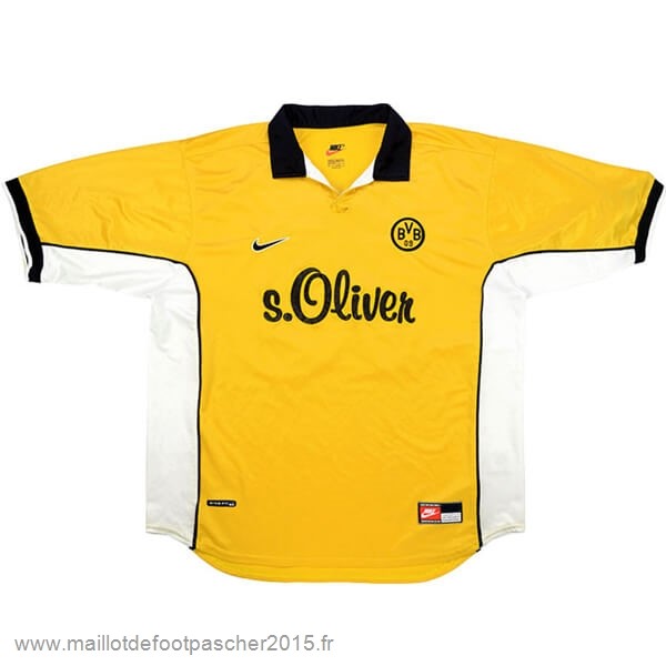Maillot Foot Achat Domicile Maillot Borussia Dortmund Rétro 1998 Jaune