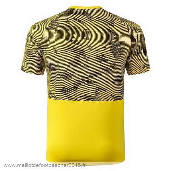 Maillot Foot Achat Entrainement Borussia Dortmund 2019 2020 Noir Jaune