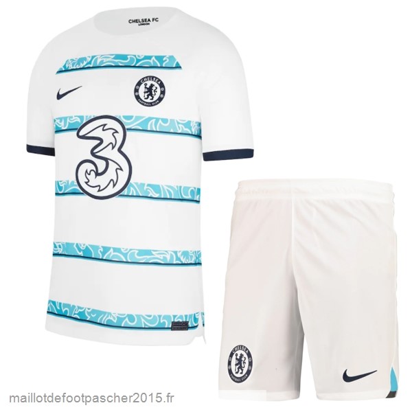 Maillot Foot Achat Exterieur Conjunto De Enfant Chelsea 2022 2023 Blanc
