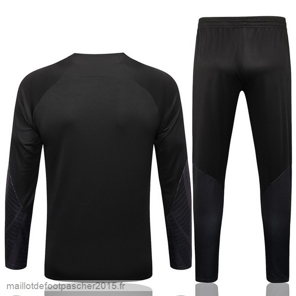 Maillot Foot Achat Ensemble Complet Sudadera Entrainement Corée 2022 Noir