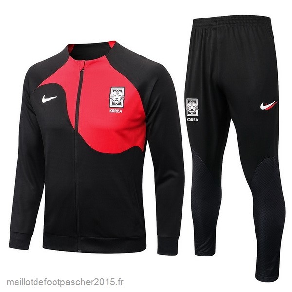 Maillot Foot Achat Survêtements Corée 2022 Noir II Rouge