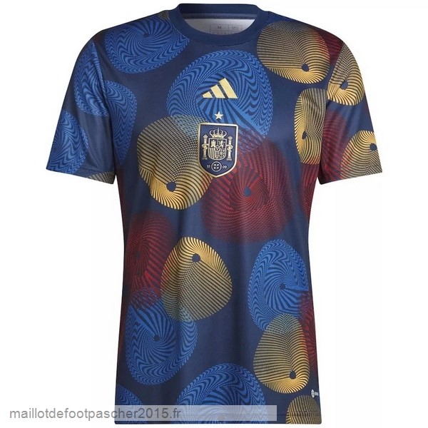 Maillot Foot Achat Entrainement Espagne 2022 Bleu