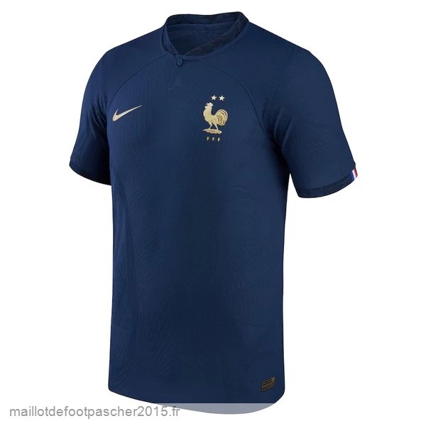 Maillot Foot Achat Thailande Domicile Joueurs Maillot France 2022 Bleu