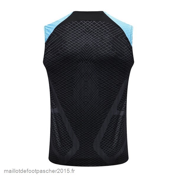 Maillot Foot Achat Entrainement Sans Manches Inter Milán 2022 2023 Noir Bleu