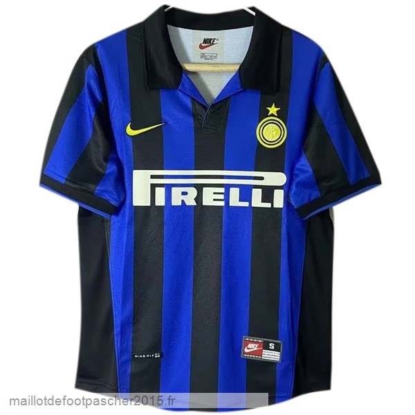 Maillot Foot Achat Domicile Maillot Inter Milán Rétro 1998 1999 Bleu