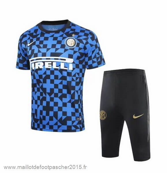 Maillot Foot Achat Entrainement Conjunto Completo Inter Milán 2019 2020 Bleu Noir