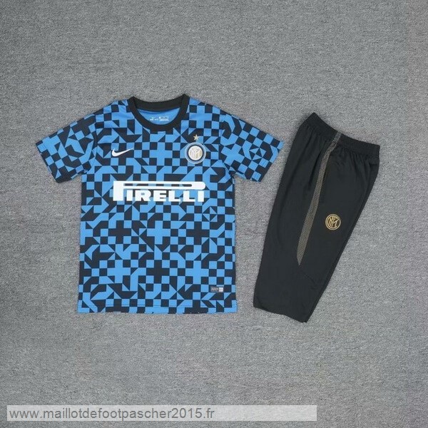 Maillot Foot Achat Entrainement Conjunto Completo Inter Milán 2019 2020 Bleu Noir