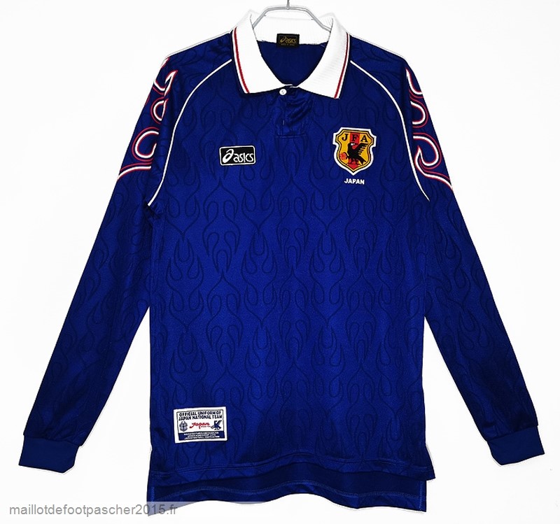 Maillot Foot Achat Domicile Manches Longues Maillot Japon Rétro 1998 Bleu