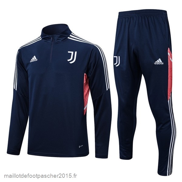 Maillot Foot Achat Ensemble Complet Sudadera Entrainement Juventus 2022 2023 Bleu Marine Rose