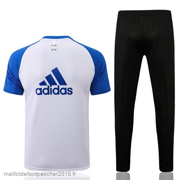 Maillot Foot Achat Entrainement Ensemble Complet Juventus 2021 2022 Blanc Bleu Noir