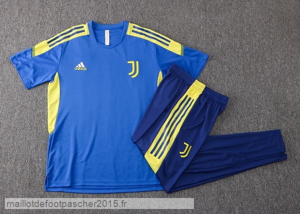 Maillot Foot Achat Entrainement Ensemble Complet Juventus 2021 2022 Bleu I Jaune