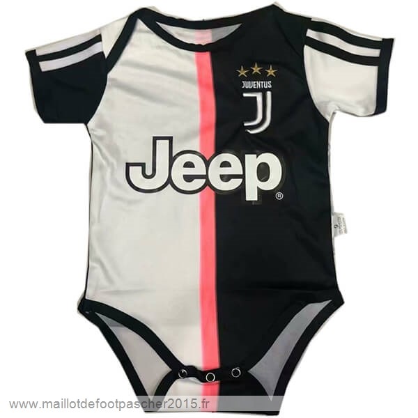 Maillot Foot Achat Domicile Onesies Enfant Juventus 2019 2020 Blanc Noir