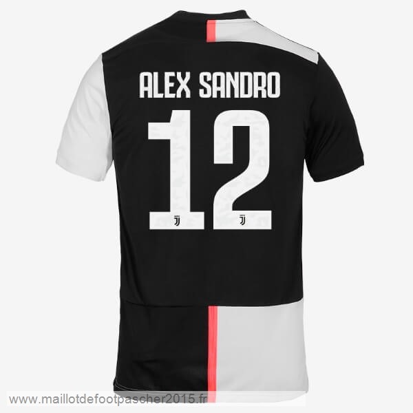 Maillot Foot Achat NO.12 Alex Sangro Domicile Maillot Juventus 2019 2020 Blanc Noir