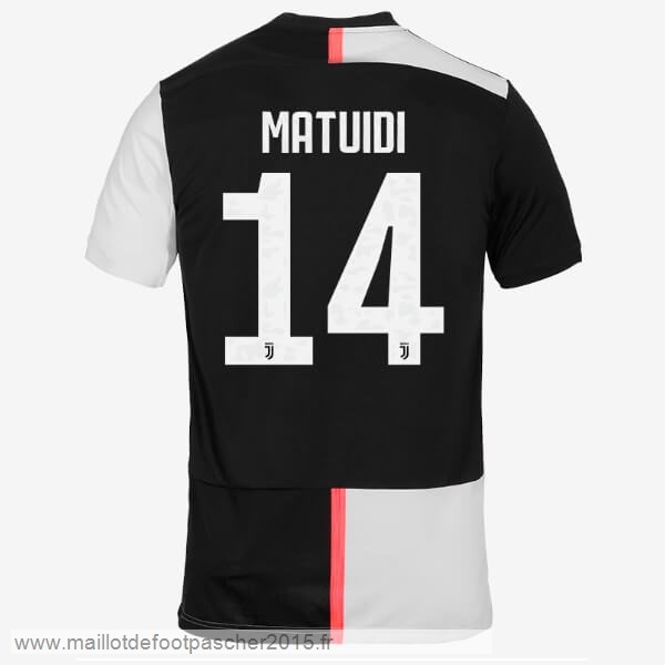 Maillot Foot Achat NO.14 Matuidi Domicile Maillot Juventus 2019 2020 Blanc Noir