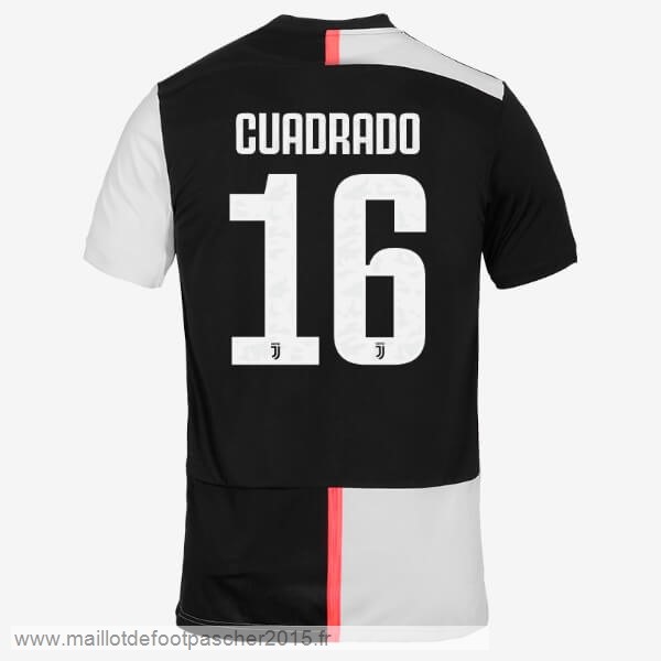 Maillot Foot Achat NO.16 Cuadredo Domicile Maillot Juventus 2019 2020 Blanc Noir