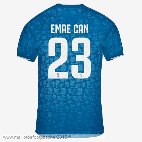 Maillot Foot Achat NO.23 Emre Can Third Maillot Juventus 2019 2020 Bleu