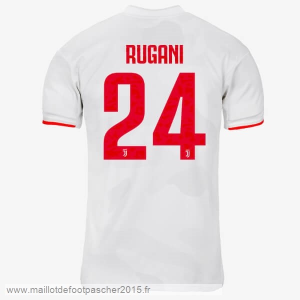 Maillot Foot Achat NO.24 Rugani Exterieur Maillot Juventus 2019 2020 Gris Blanc