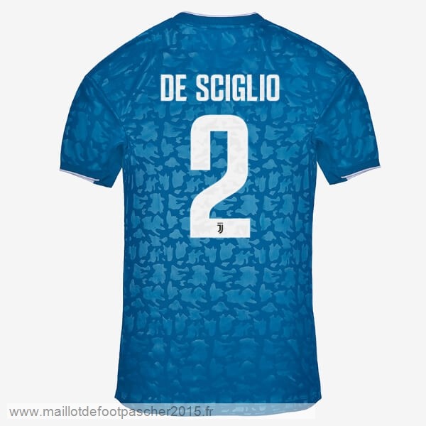 Maillot Foot Achat NO.2 De Sciglio Third Maillot Juventus 2019 2020 Bleu
