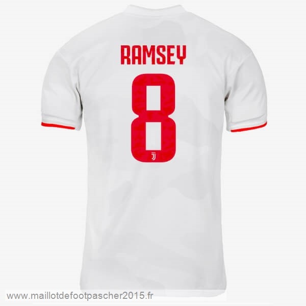 Maillot Foot Achat NO.8 Ramsey Exterieur Maillot Juventus 2019 2020 Gris Blanc