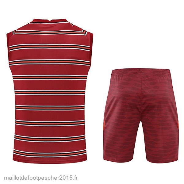 Maillot Foot Achat Entrainement Sans Manches Ensemble Complet Liverpool 2022 2023 Rouge