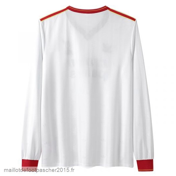Maillot Foot Achat Exterieur Manches Longues Liverpool Rétro 1985 1986 Blanc