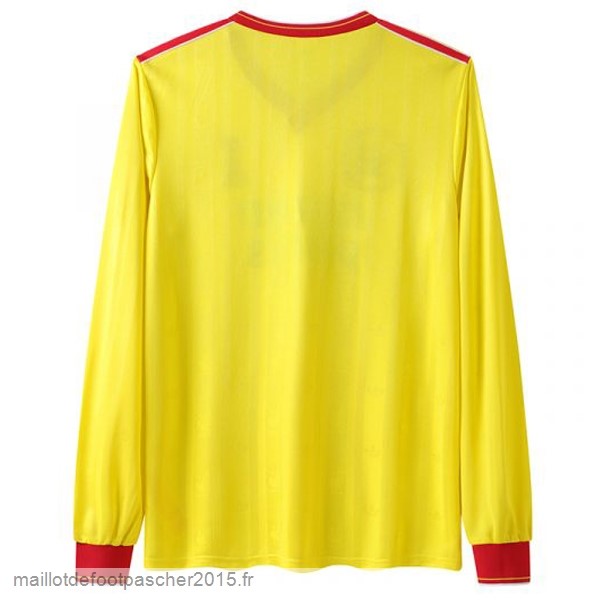 Maillot Foot Achat Third Manches Longues Liverpool Rétro 1985 1986 Jaune