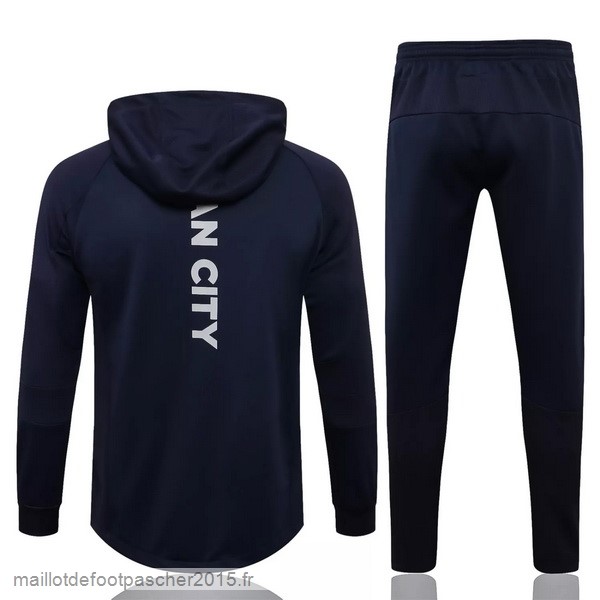 Maillot Foot Achat Sweat Shirt Capuche Manchester City 2021 2022 Bleu Marine